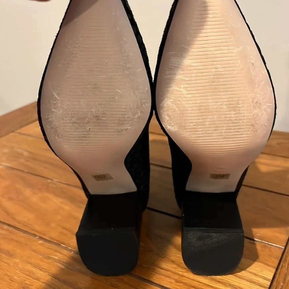 Coconuts by Matisse Ankle Boots Black Leopard Print Pointed Toe Bootie Size 6.